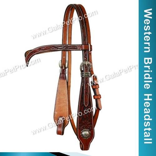 Black / Brown / Tan Western Bridle Headstall