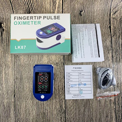 Blue White Monochrome Digital Tube Oximeter