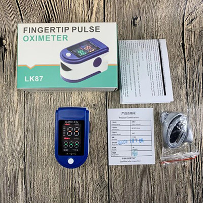 Blue And White Four Color Digital Tube Oximeter