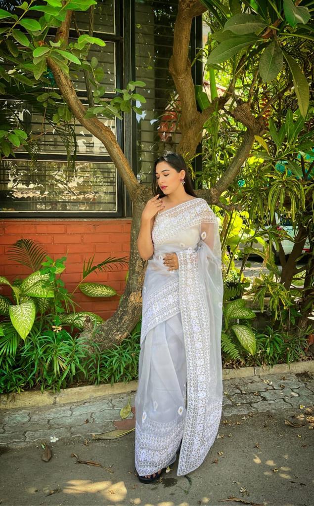 Organza Sarees for Weddings: A Trendy Option for Brides and Bridesmaid –  Beatitude