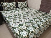 Multi Abc Textile Pure Cotton King Size Printed Double Bedsheet With 2 Pillow Covers 240tc (100x108 Inches)