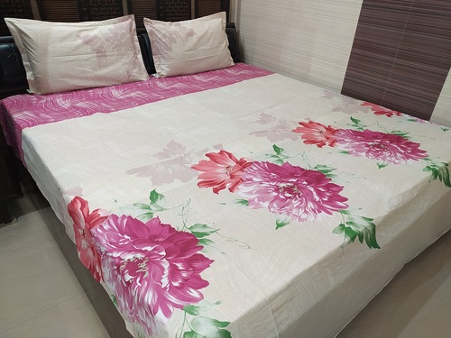 ABC Textile King Size Printed Double Bedsheet with 2 Pillow Covers 240TC Pure Cotton (100x108 Inches By ABC TEXTILE HOUSE