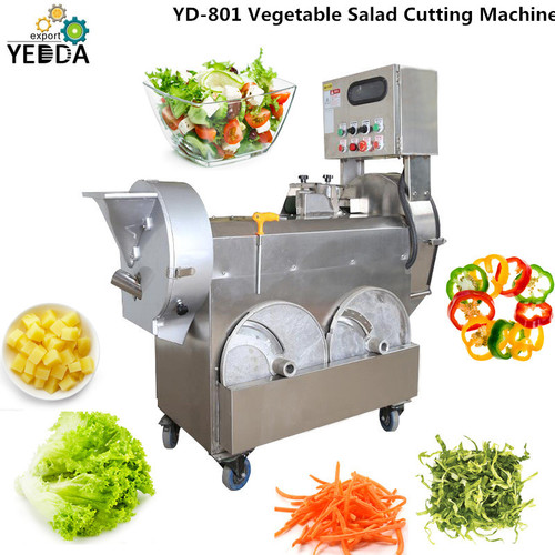 Yd-801 Double Inlet Vegetable Cutting Machine Cutting Size Adjustable Spring Onion Leeks Cucumber Pumpkin Bell Pepper Okra Slicing Machine Fruit Chopper