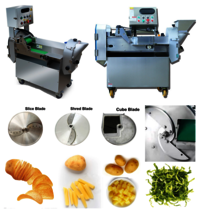 Yd-801l Factory Price Double-head Bitter Gourd Cutting Machine Automatic Cassava Slicing Machine