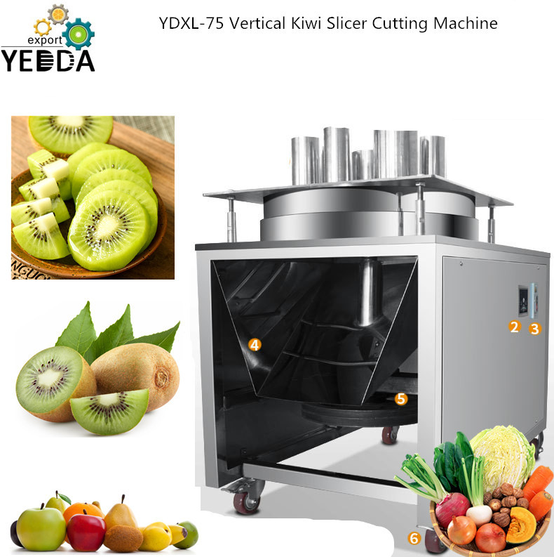 Ydxl-75 Wholesale Vertical Lemon Cucumber Strawberry Slicing Machine Plantain Onion Potato Multifunctional Slicer Commercial Large-scale Factory Direct Sales Vegetable Cutter