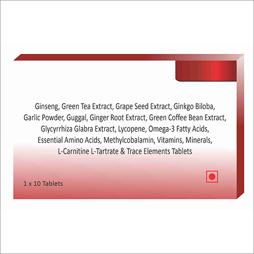 Ginseng - Green Tea Extract - Vitamin and Minerals Tablet