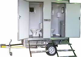 white Mobile Toilet