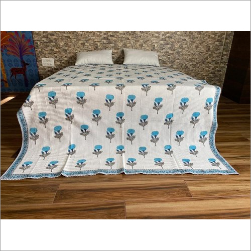 Hand Block Machine Quilt Comforter By MEERA HANDICRAFTS