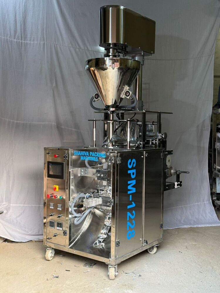 Mini Collar Type Auger Filler Servo Based High Speed Pouch Packaging Mahine