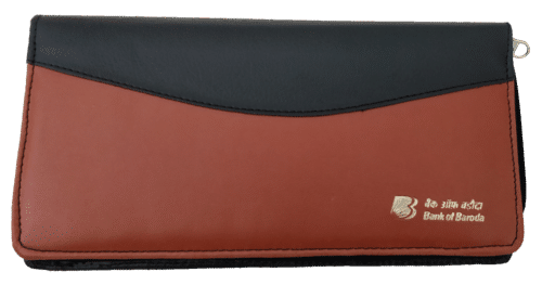 Designer Leatherette Cheque Book Holder