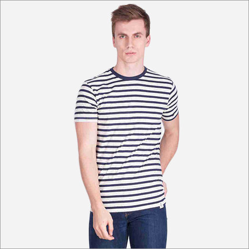 Blue And White Force Nxt Round Neck T Shirt Gender: Male