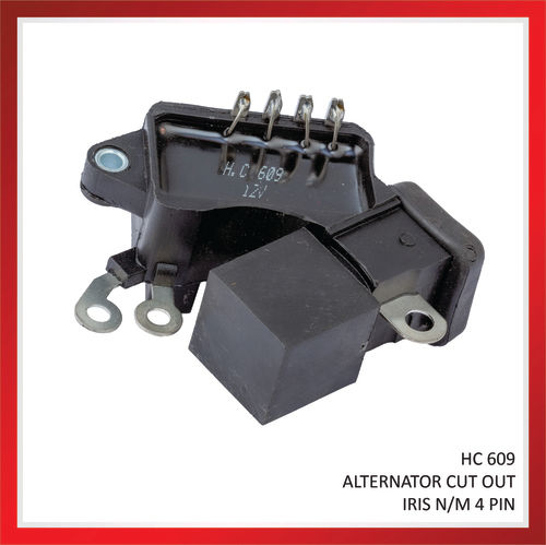 Black Hc 609 Iris N/M  4Pin Alternator Cut Out