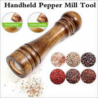 Handheld Pepper Mill Tool - Polished Wood Finish, Different Size Available | Effortless Grinding For Enhanced Flavor Release