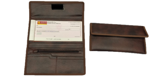 Velcro Cheque Book Folder