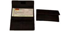 Velcro Cheque Book Folder