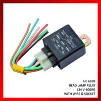 Headlamp Relay - Durable Black Plastic, Corrosion Resistant | Polished Finish, Lightweight Design, Warranty Included