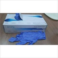 Nitrile Hand Gloves - Full Size, Highly Elastic Blue Nitrile, Knit Wrist, Powder Free, Washable, Suitable For Medical And Daily Use