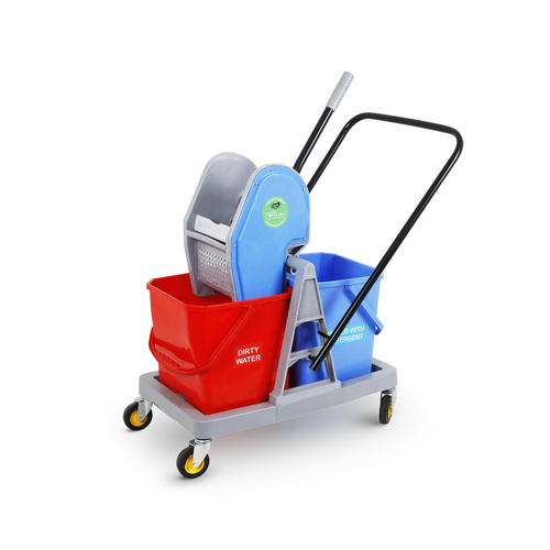 Wringer Trolley With Double Bucket
