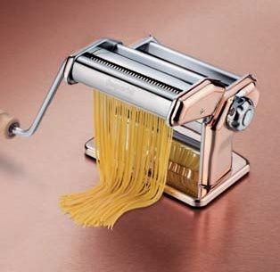 Imperia Pasta Machine Rose Gold Finish RAME 150 mm With Attachment T 2/4