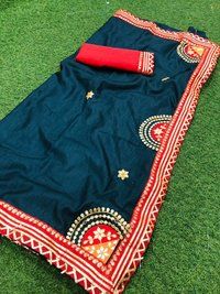 Dola Silk With Gota Patti Border