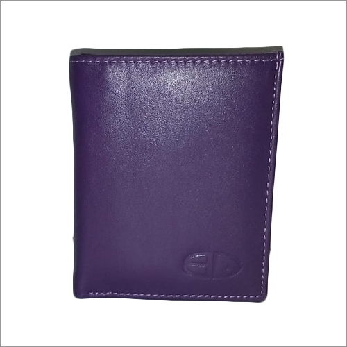 Ladies Purple Leather Wallet Size: Different Size Available
