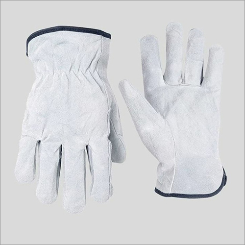 Winter White Leather Gloves