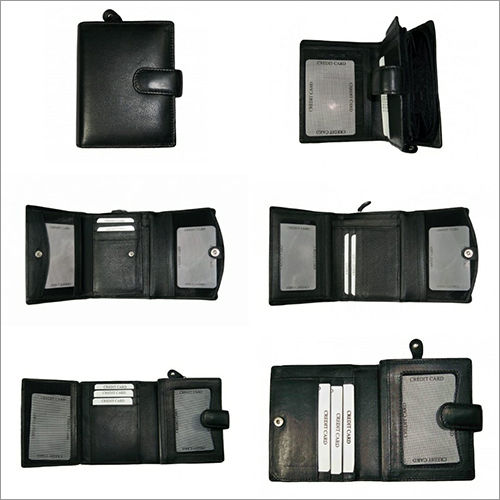 Mens Black Leather Wallet