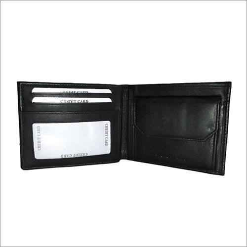 Mens Black Leather Wallet