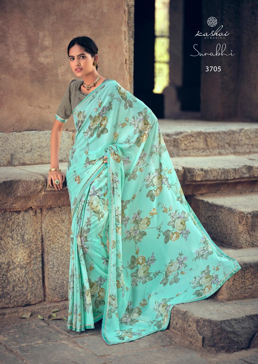 Hot Georgette Saree