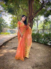 Fancy Pure Organza Saree