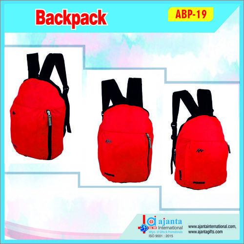 Haversack Backpack - Nylon Matty, 14"x 9", Customizable Color & Size, Ideal for Files and Books with Adjustable Straps