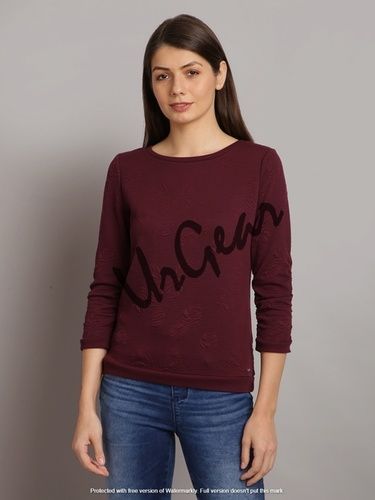 Trendy Women Round Neck Sweatshirt