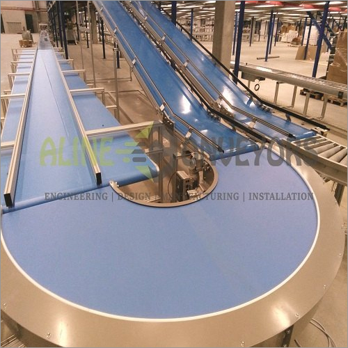 Curved Belt Conveyor By ALINE CONVEYORS PRIVATE LIMITED