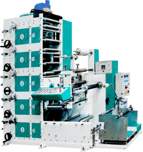 5 Colour-1 Die Vertical Tower Printing Machine Printing Speed: 50 M/M