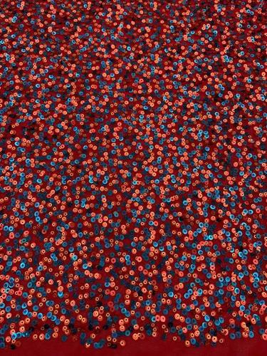 Embroidery Poly Georgette Fabric - Heavy Sequence Work, Available in Various Colors | Washable, Exceptionally Soft, Embroidered Texture
