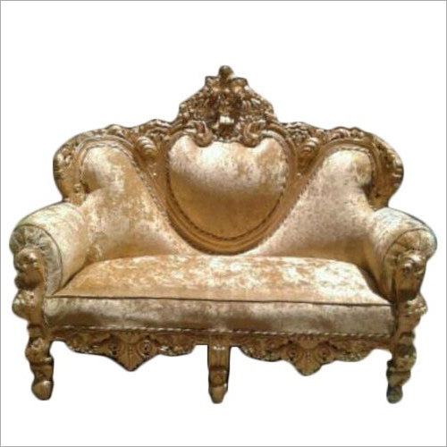 2 Seater Teak Wooden Single Sofa