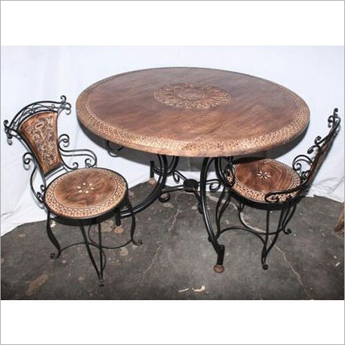 Round Teak Wood Dining Table Set, 30 Inch Round Dining Table And Chairs