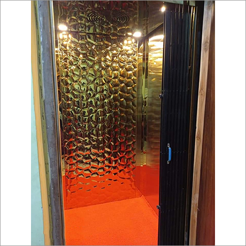 Galvanized Steel Gloden Mix Cabin Elevator