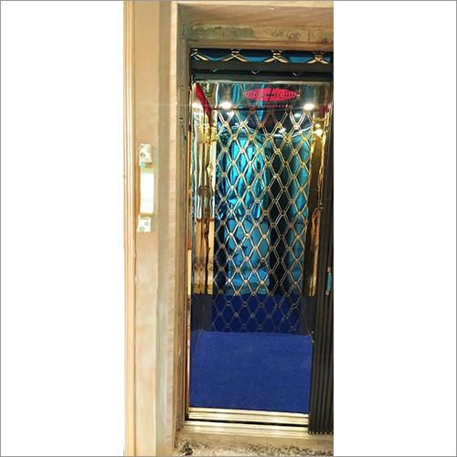 Golden Mix Design Elevator - Galvanized Steel & Stainless Steel, AC/DC Drive Type, Electric Power Supply, Overload Holding Stop Safety Device