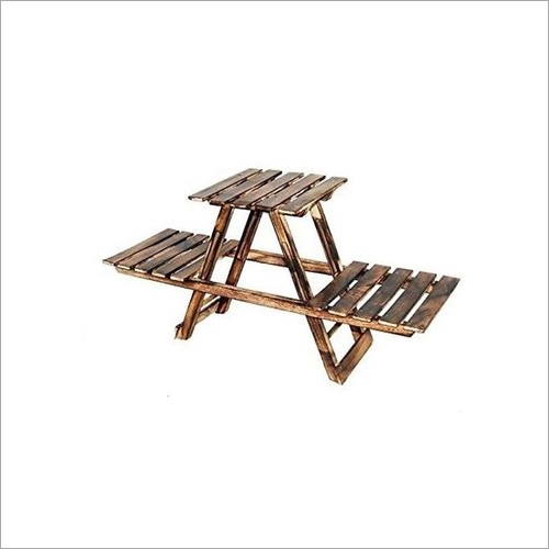 Wooden Flower Pot Stand - Polished Wood, Different Sizes Available | Elegant Home Decoration Solution for Indoor and Outdoor Spaces