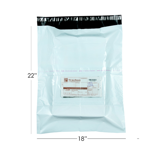 Plain Courier Bag 18x22 with pod 50 micron