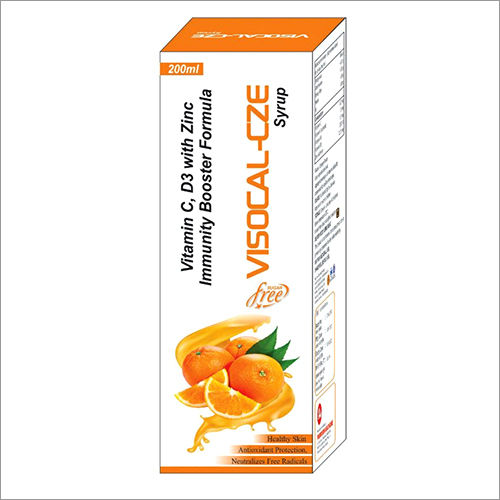 Vitamin C, D3 With Zinc Immunity Booster Formula Syrup