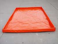 Outdoor Filter Berm Pad - Lightweight Durable Plastic, Red Color With 5cm Foam Sidewalls, Ideal For Oil And Fuel Spill Capture