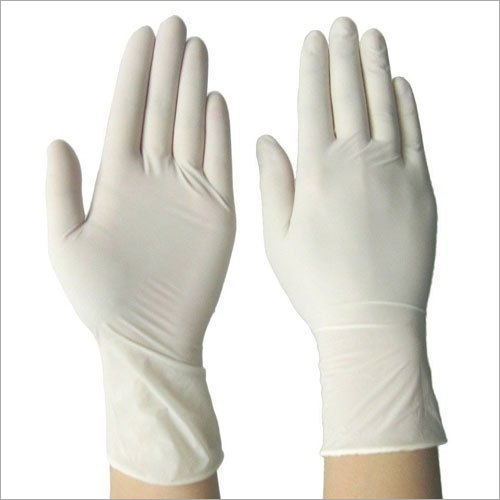 White Surgical Rubber Hand Gloves