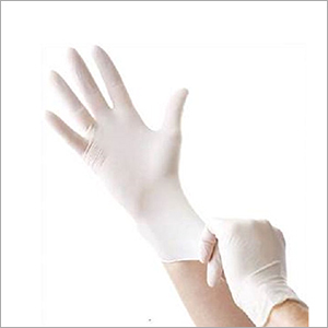 White Latex Powdered Free Hand Gloves