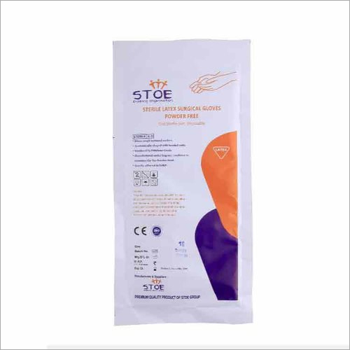 White Sterile Latex Surgical Gloves
