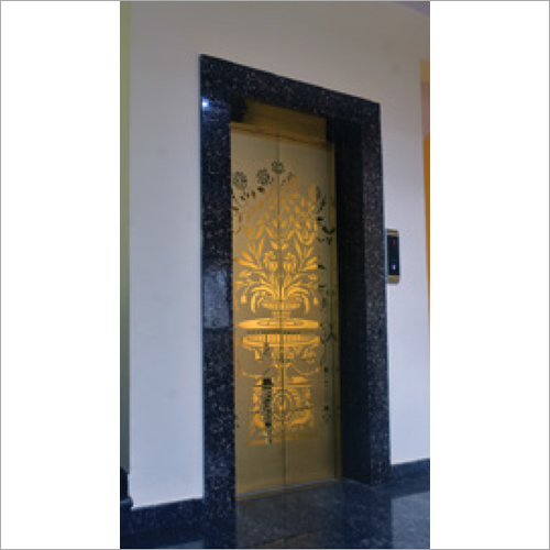 Centre Opening Gold Design Door