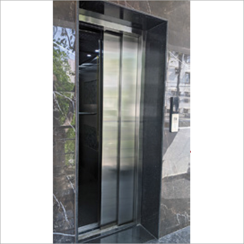 Telescopic Opening SS Hairline Finish Door