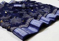 Soft Linen Cotton Saree