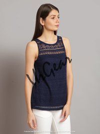 Womens Trendy Round Neck Tank Top